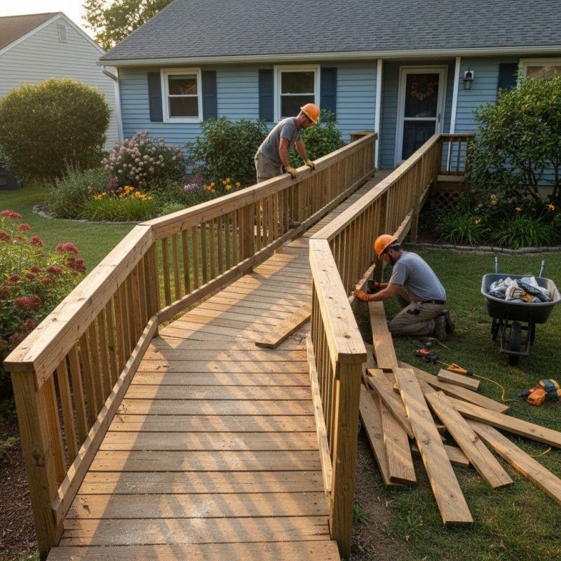 Handicap Ramp Installation detail