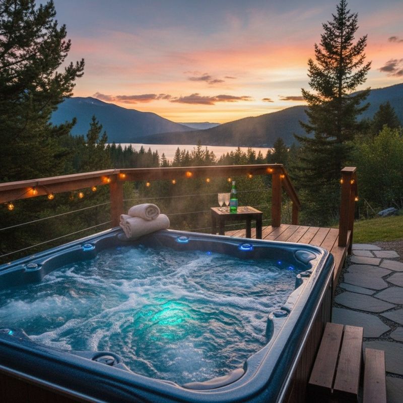 Hot Tub Deck Installation detail